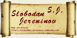 Slobodan Jereminov vizit kartica